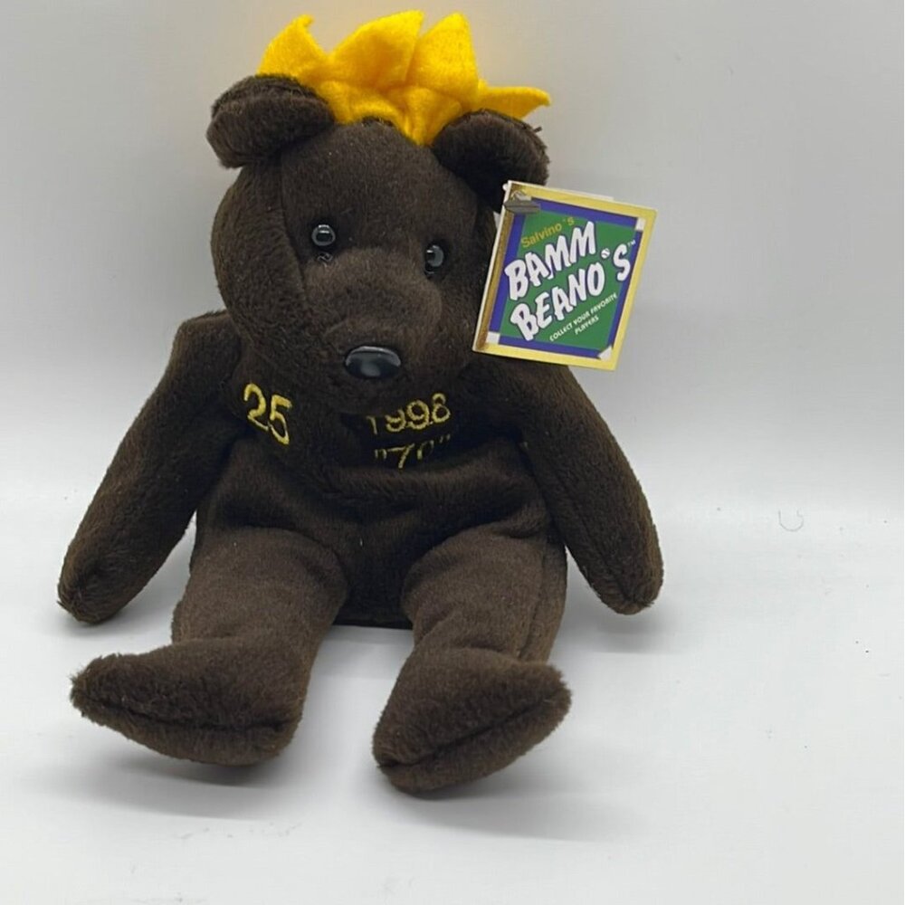 Salvino 1999 MLB Bammers Mark Mcgwire #25 Plush Teddy Bear (pre-owned)